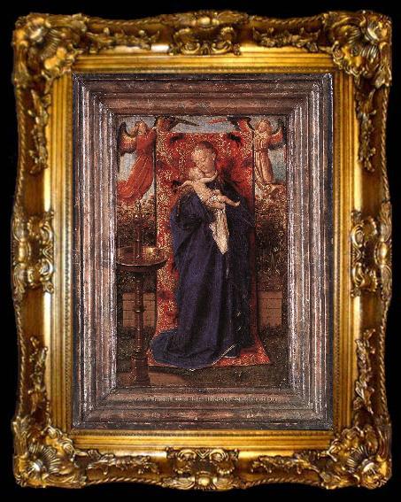 framed  EYCK, Jan van Madonna and Child at the Fountain ere, ta009-2